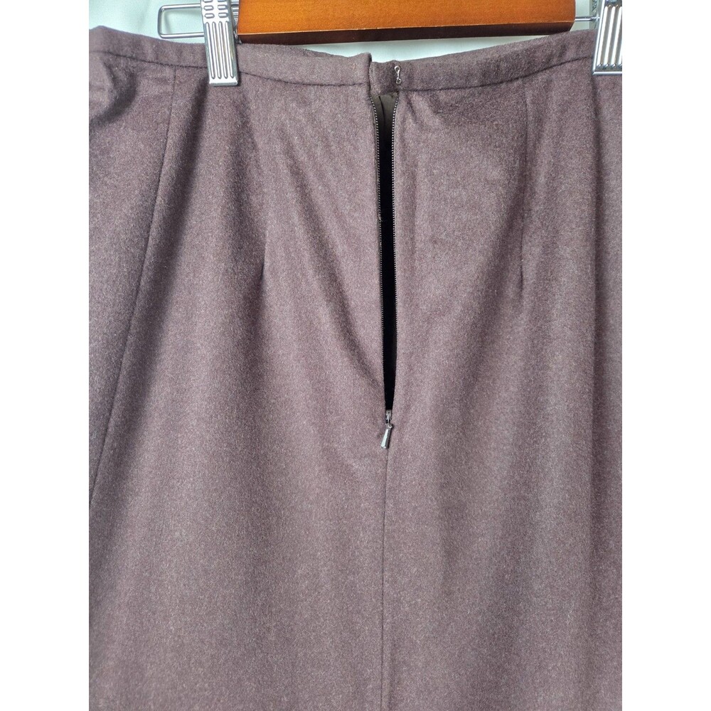 Banana Republic Wool Skirt Womens 6 Brown Midi Pencil Lined Straight Career - Picture 5 of 8